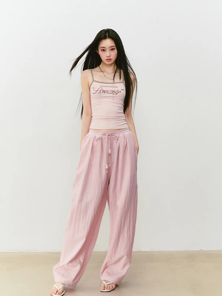 Loose String Casual Pants