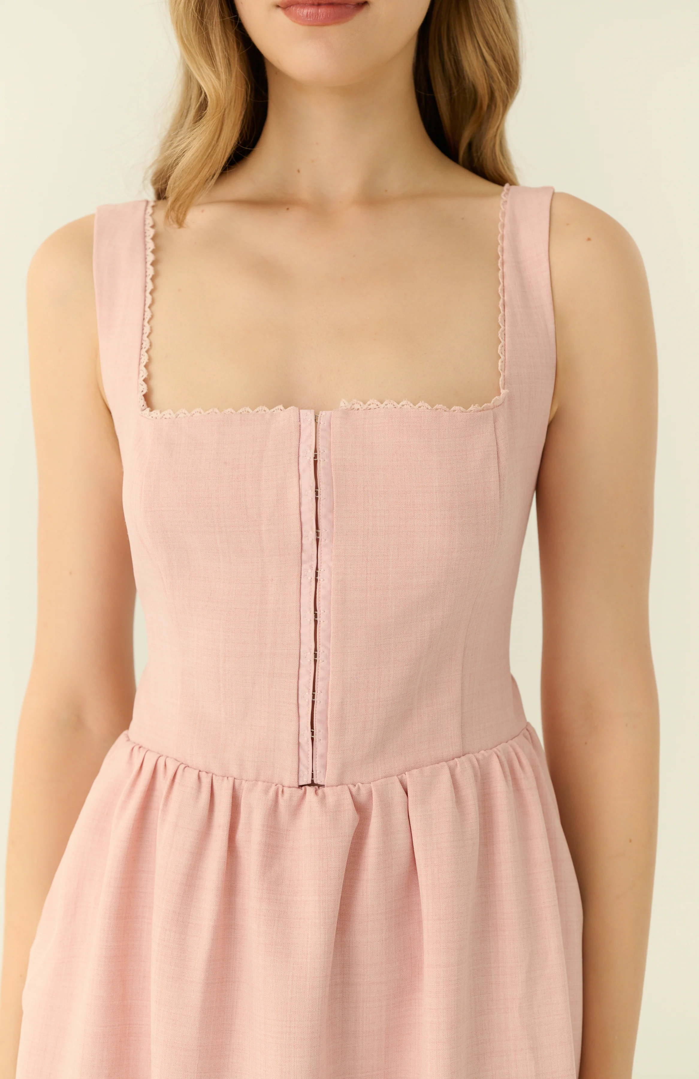 Sherri corset dress in pink
