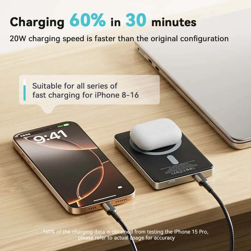 MagStream 10000mAh Magnetic Wireless Fast Charge Power Bank
