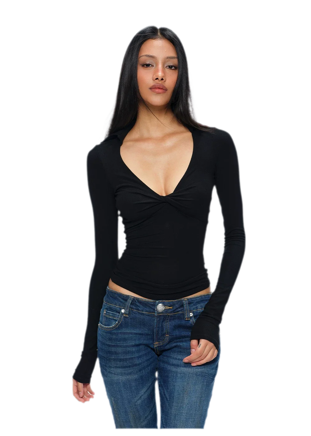 Twisted Knot Slim-Fit Top