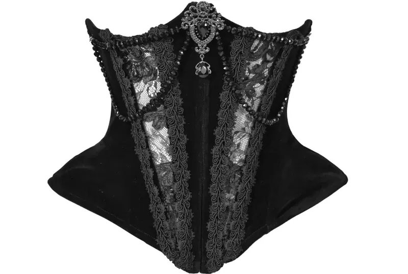 Gothic Velvet Fishbone Waist Corset