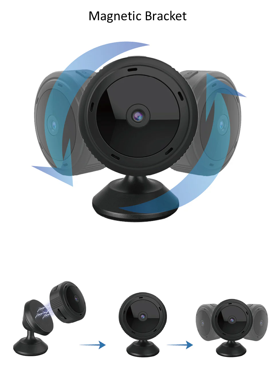 Mini WiFi Camera 1080P HD IR Night Vision Home Security IP Camera