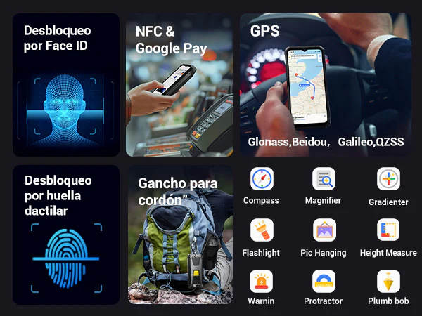 Celular Móvil Fossibot F106 Pro Doble Sim 8gb Ram + 256gb Rom 12000 Mah