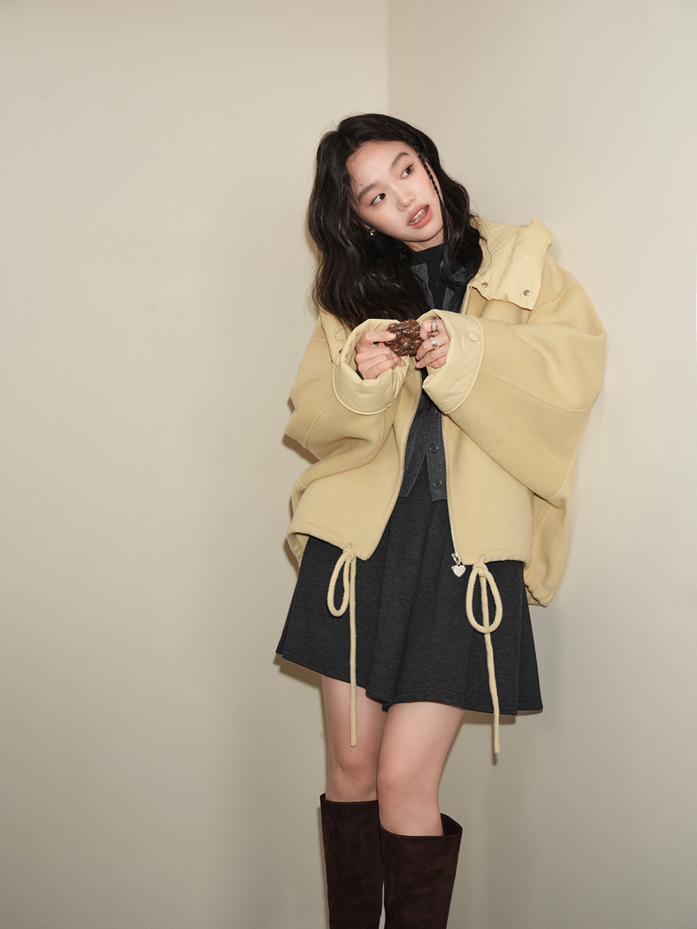 Hooded Yellow Coat