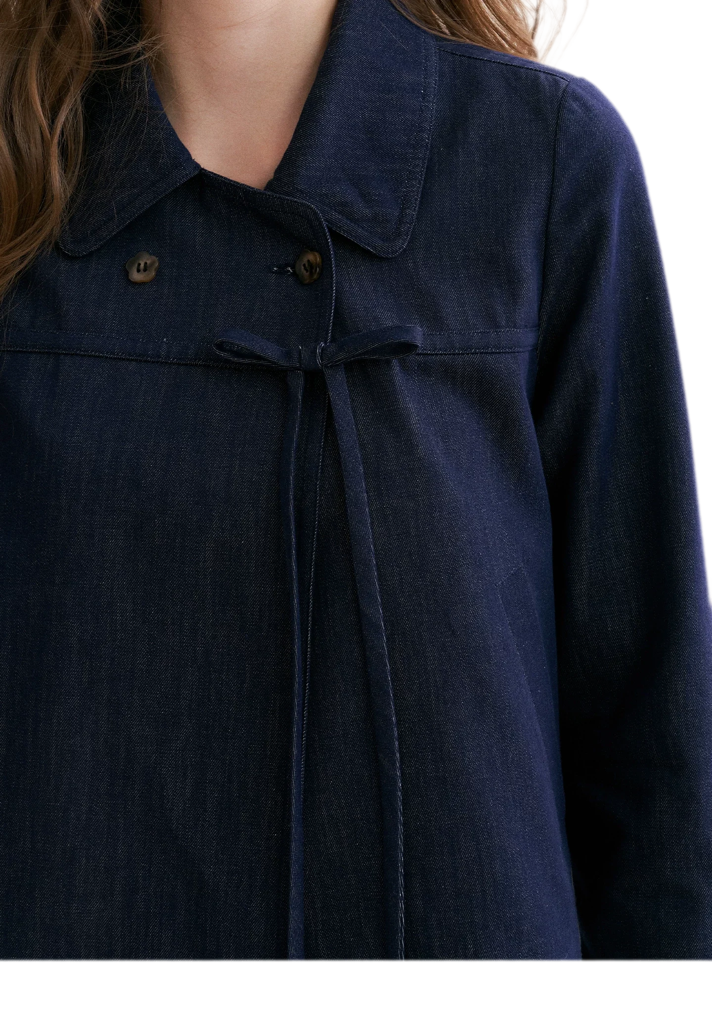 Lyocell Cotton Bow Denim Set