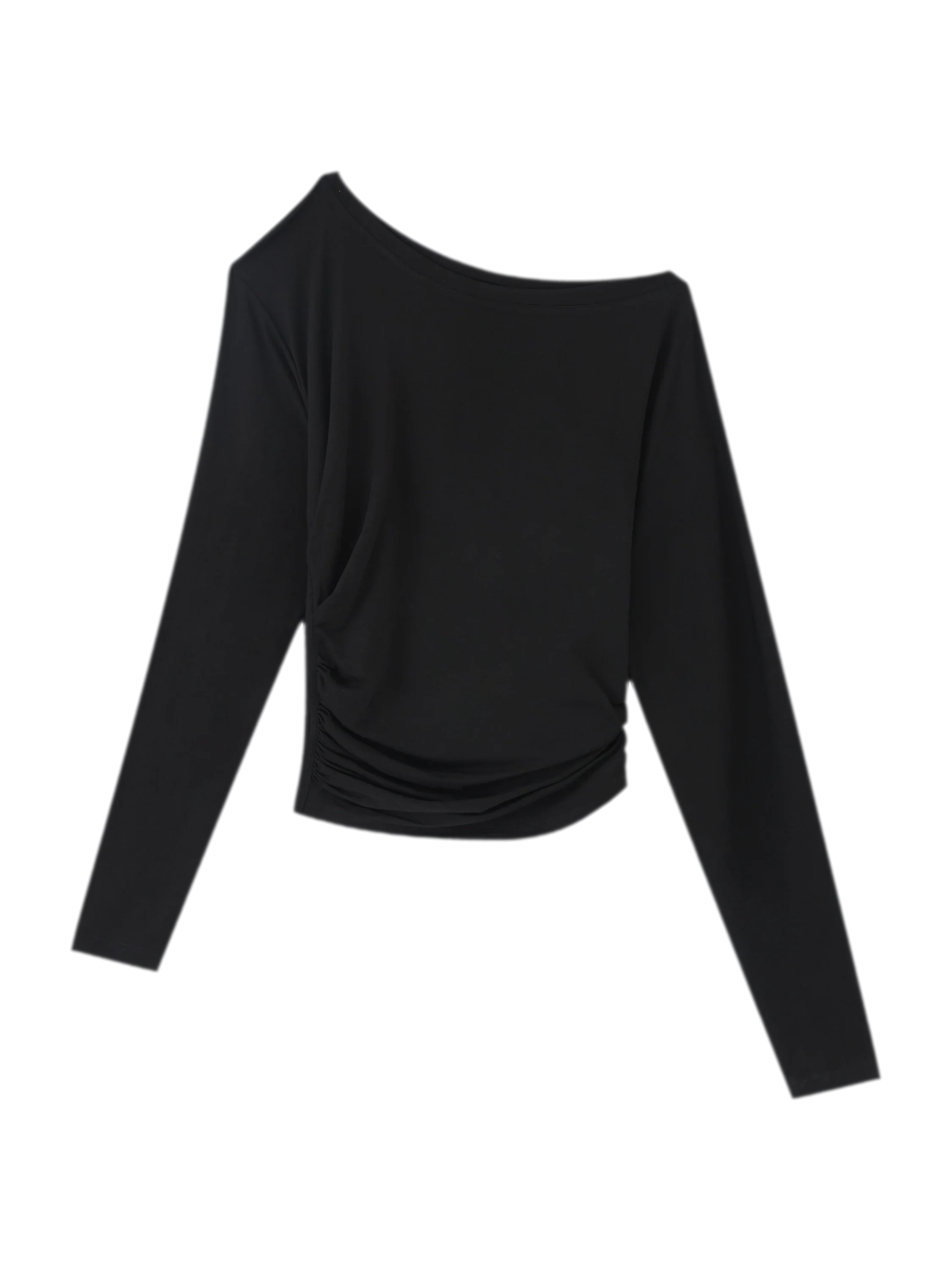 Lyocell Off-Shoulder Cropped Top