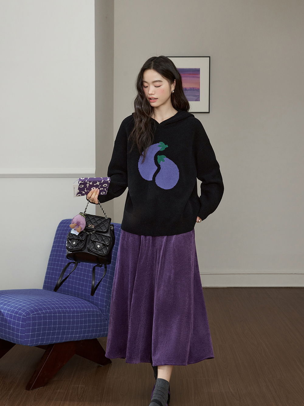 Corduroy Wide-Leg Pants