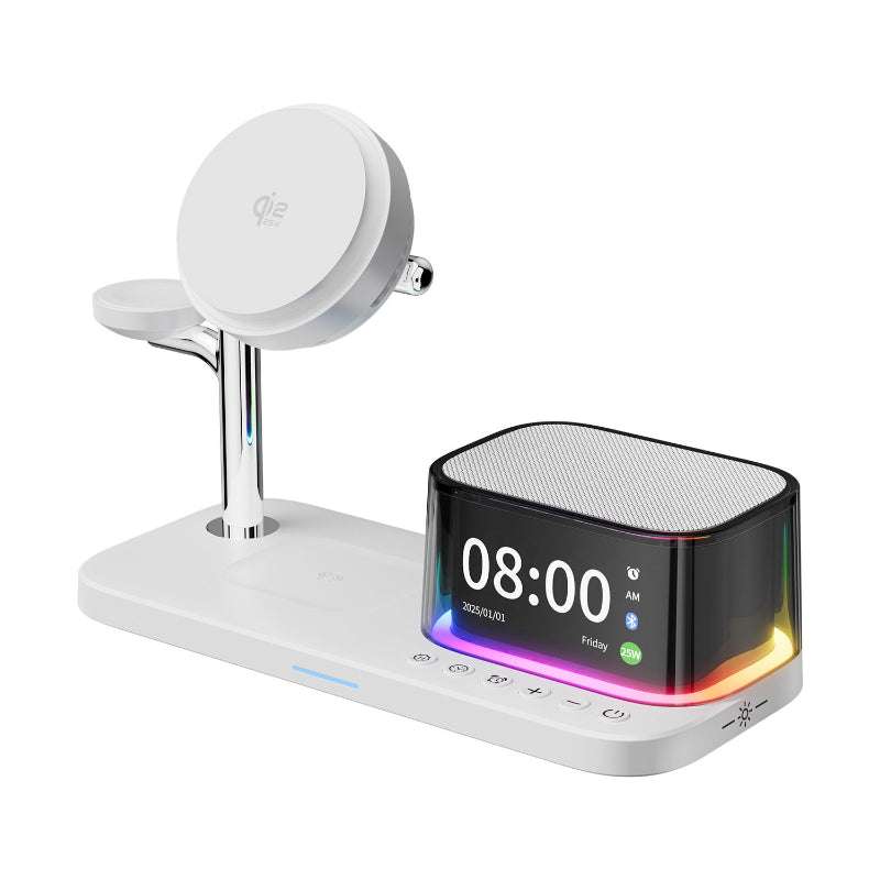 6-in-1 Magnetic Wireless Charger With Fast Charging compatible
