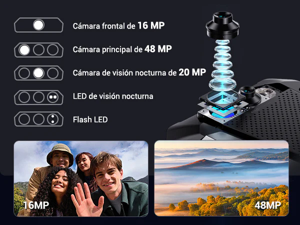 Celular Móvil Fossibot F106 Pro Doble Sim 8gb Ram + 256gb Rom 12000 Mah