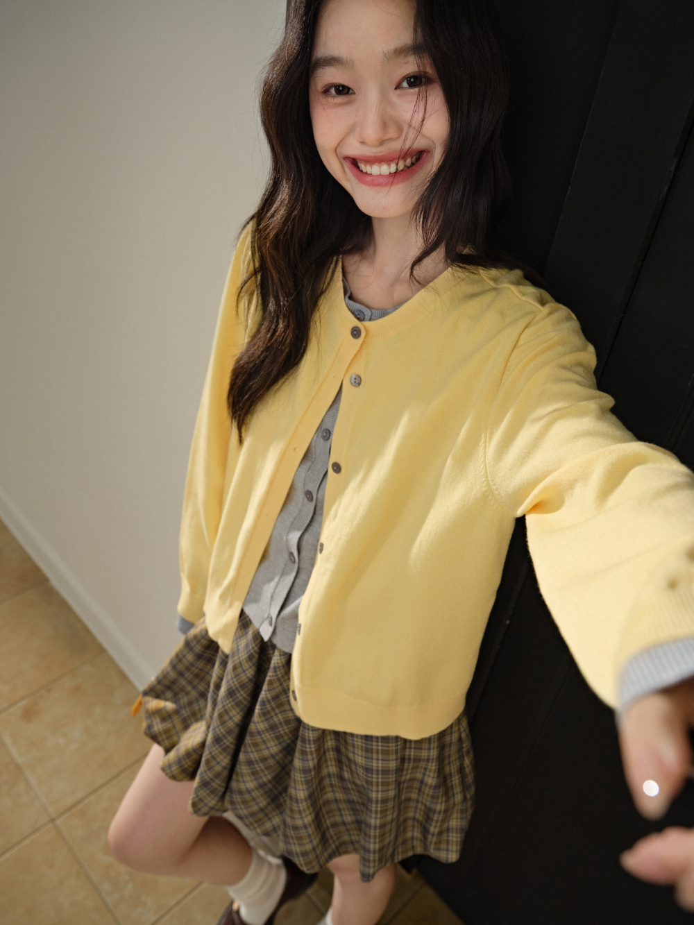 Fake Two-piece Cardigan