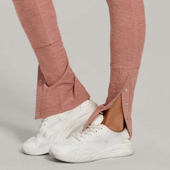 High Waist Slightly Flared Casual Athletic Pants