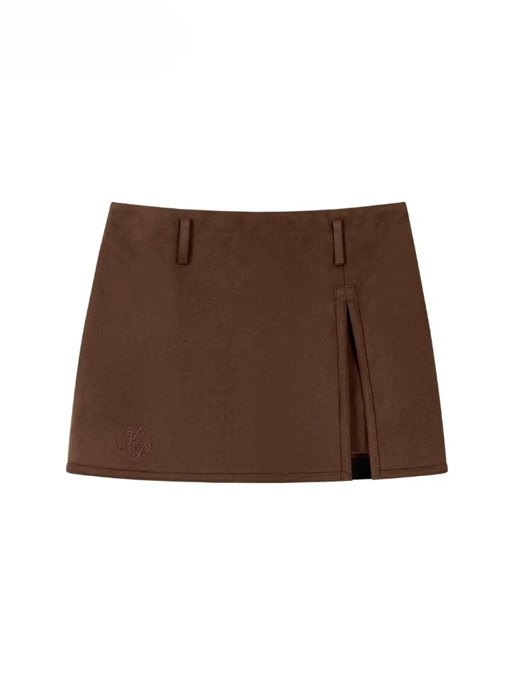 Irregular Heavy-Duty Side-Slit Skort