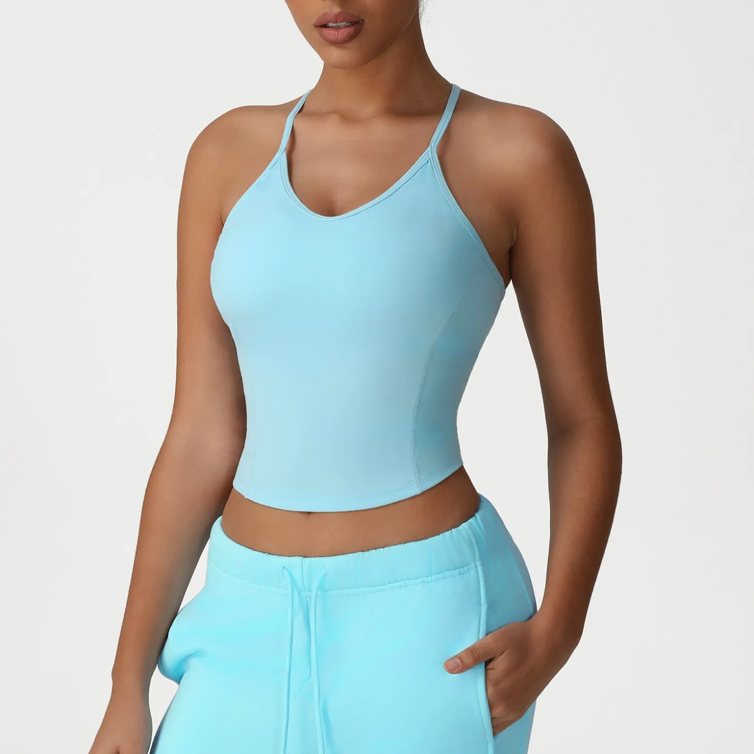 Thin Strap Yoga Tank Top Beautiful Back