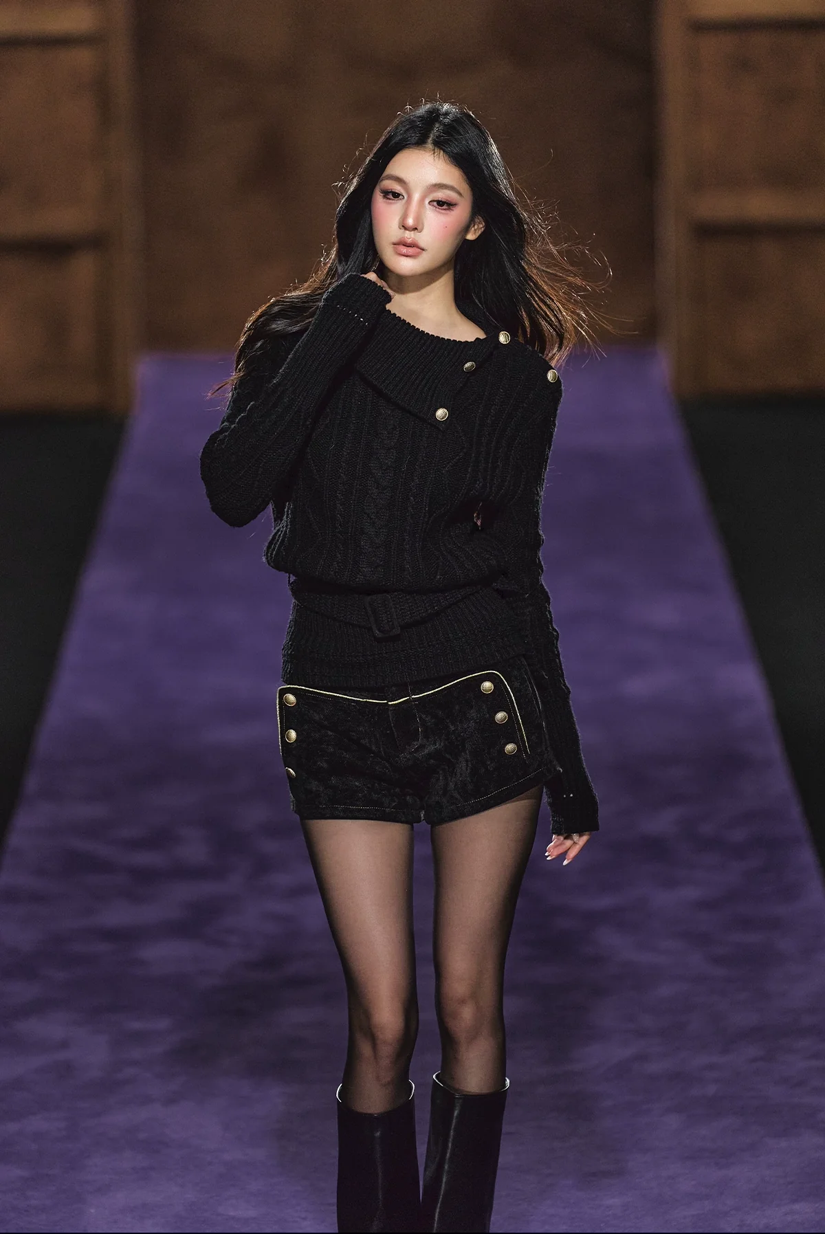 Australian Wool Cable Knit Turtleneck Sweater