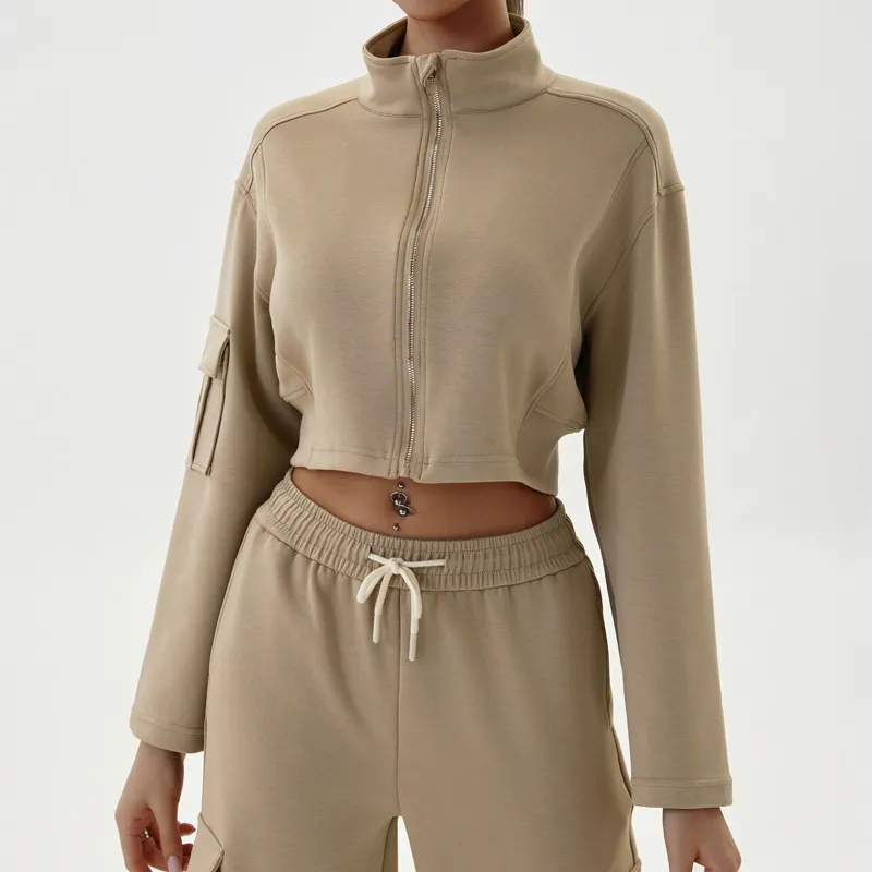 Casual Cropped Jacket