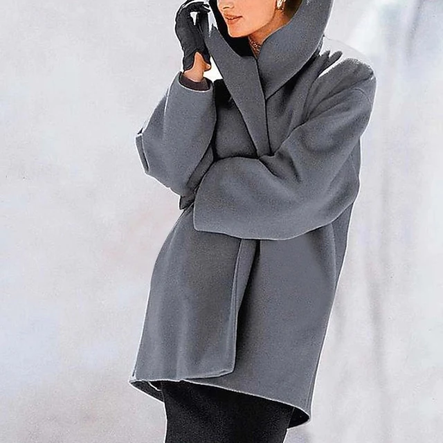 Faux Warm Women's Buttons Comfortable Fur Furs Coat
