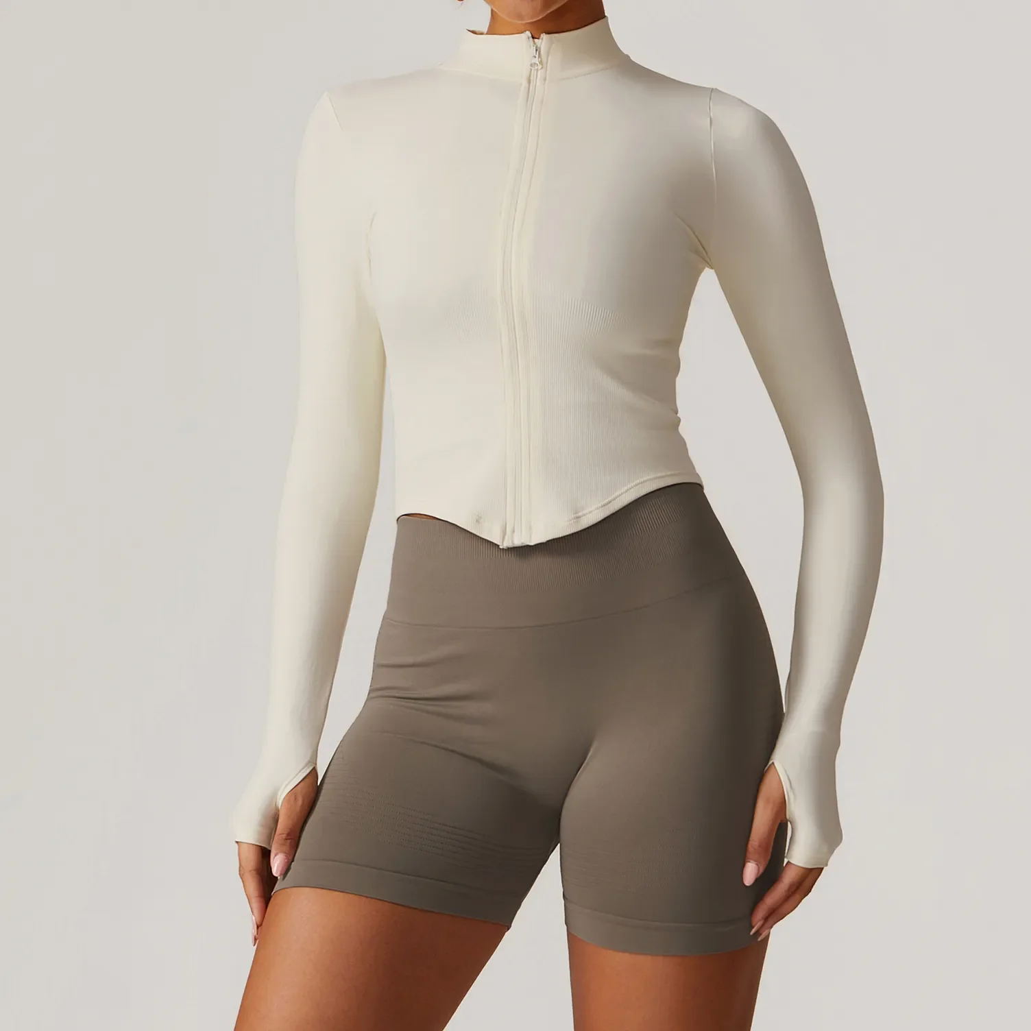 Long Sleeve Zipper Top