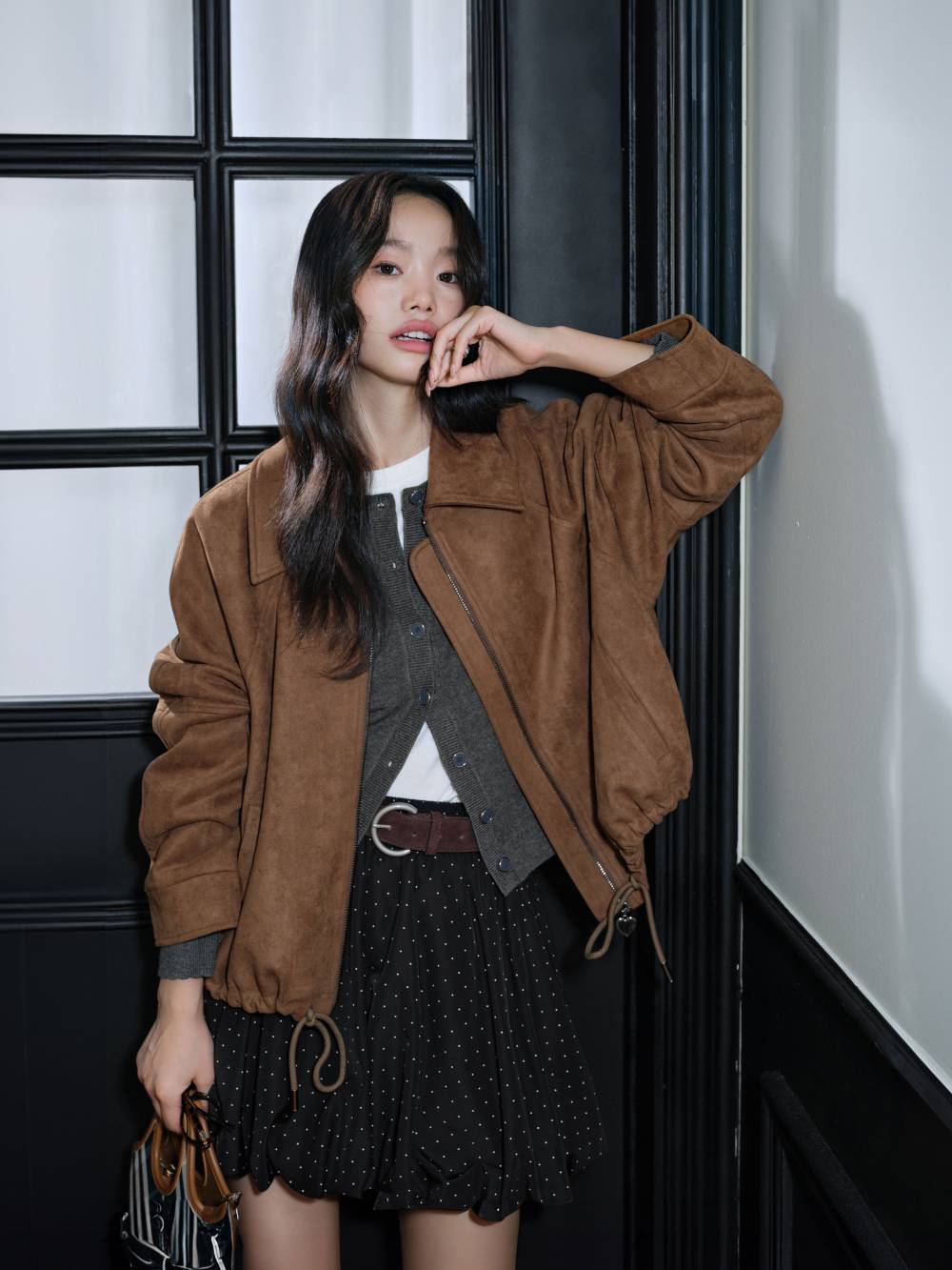 Faux Suede Jacket