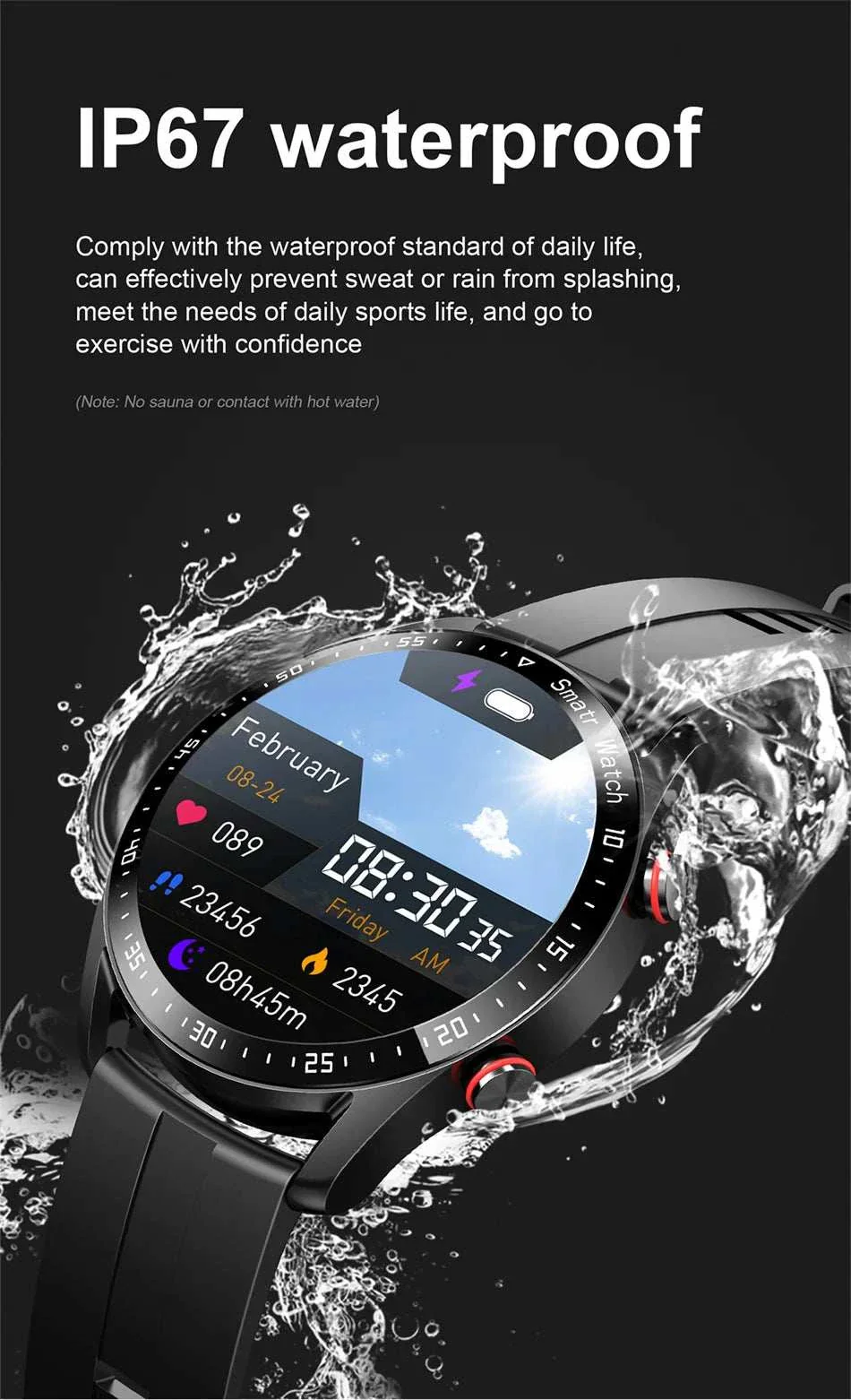 Prestige Pro ECG+PPG Smartwatch with Steel Bracelet
