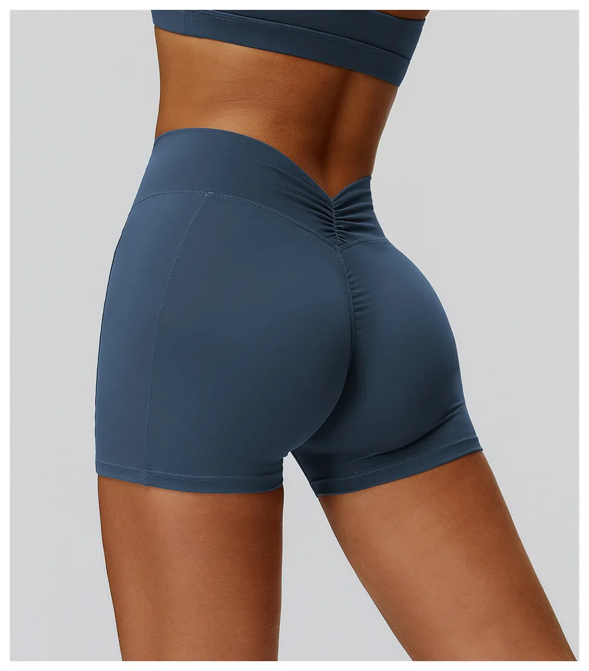 Back Waist Scrunch Shorts for Women