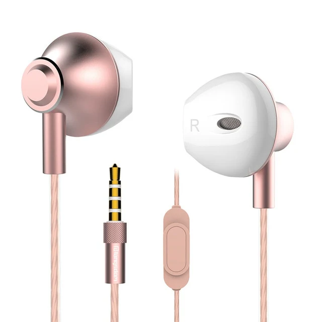 Music Hifi Earphones Wired Headset with Microphone