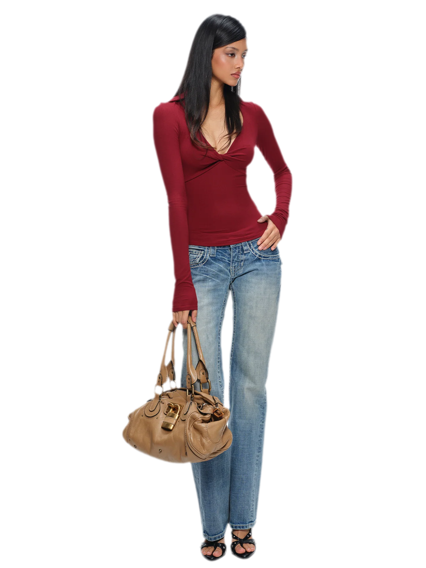 Twisted Knot Slim-Fit Top
