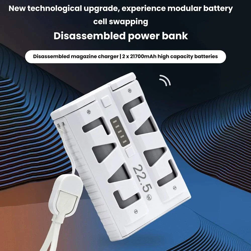 FlexCharge 21700 DIY Detachable Fast Charge Power Bank