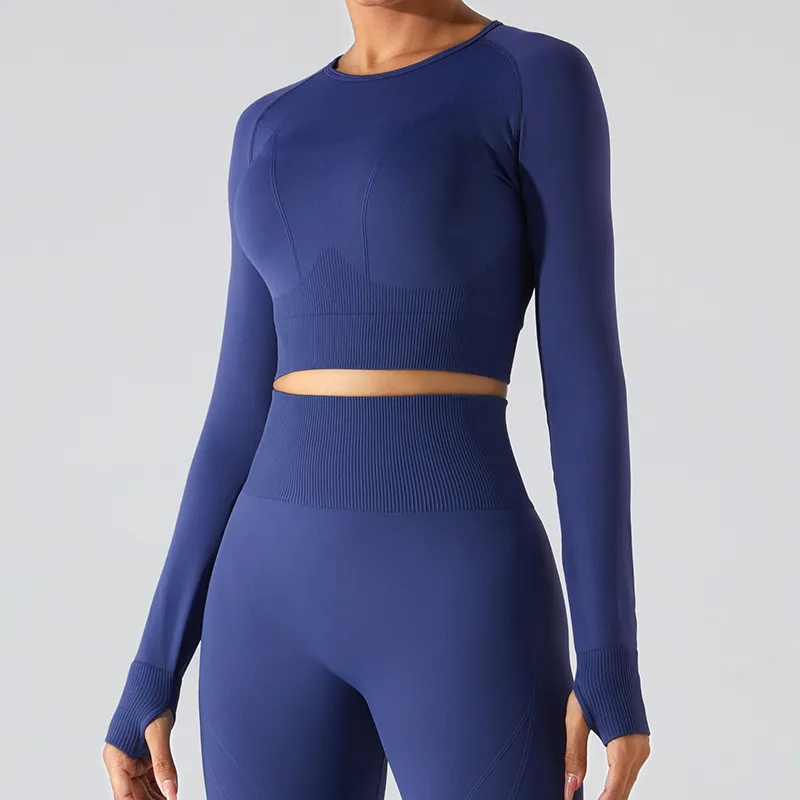 Seamless Long Sleeve Crop Top