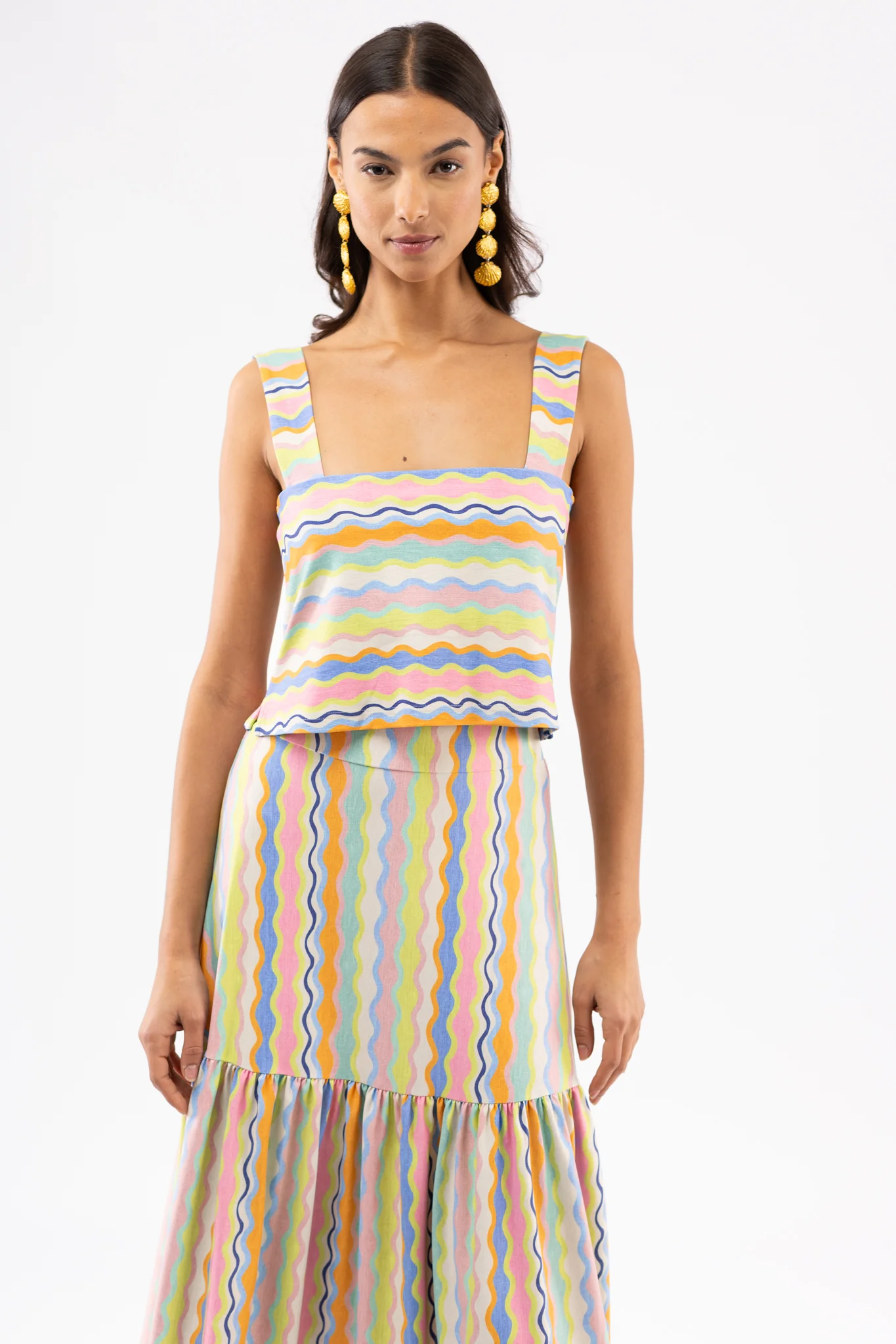 The Shelly Crop Top - Summer Spritz