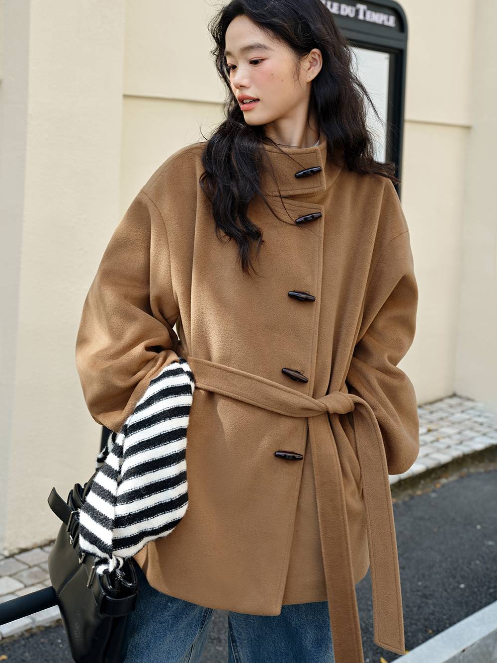 Funnel Neck Coat