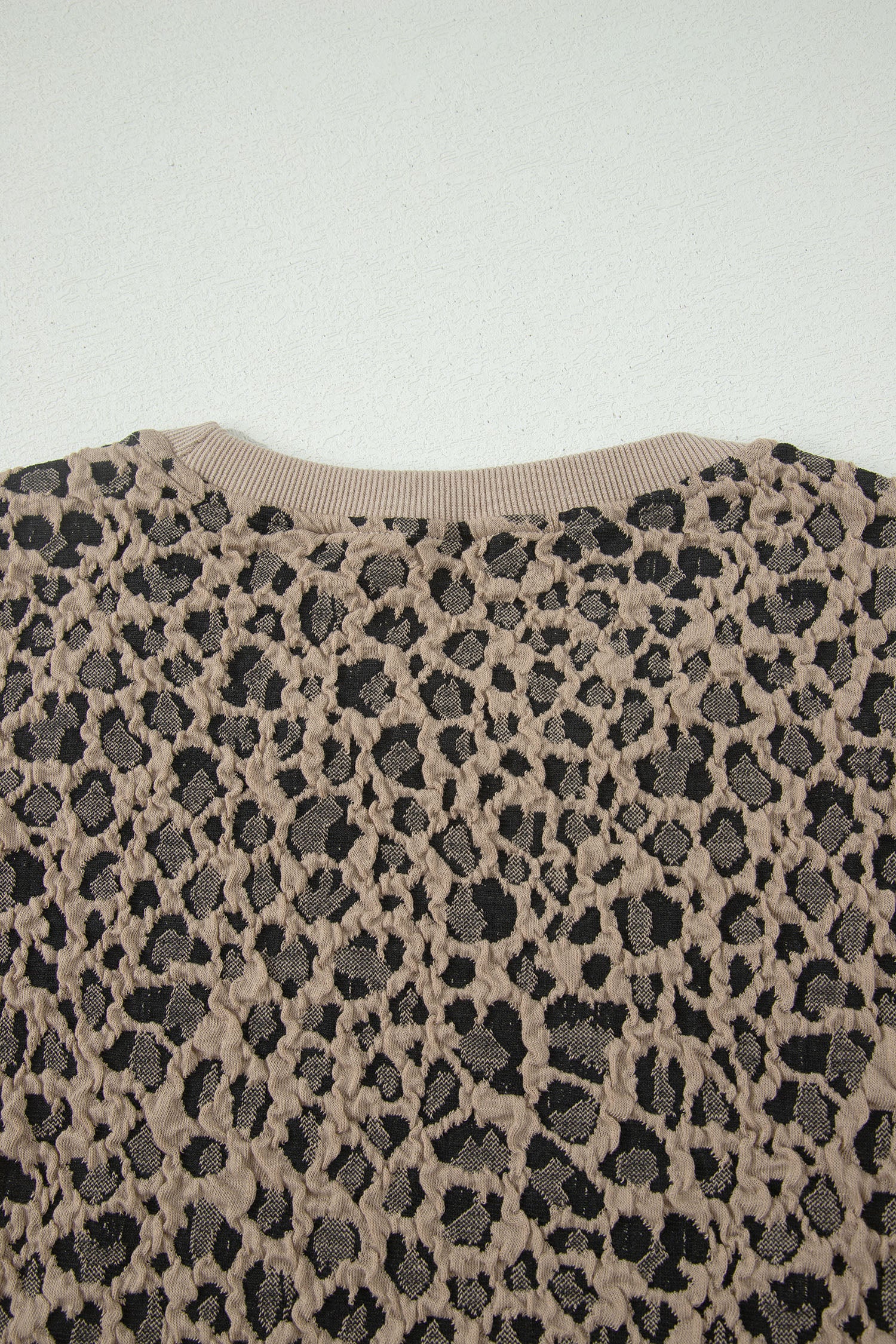 Leopard Textured Sleeveless Mini Dress with Pockets