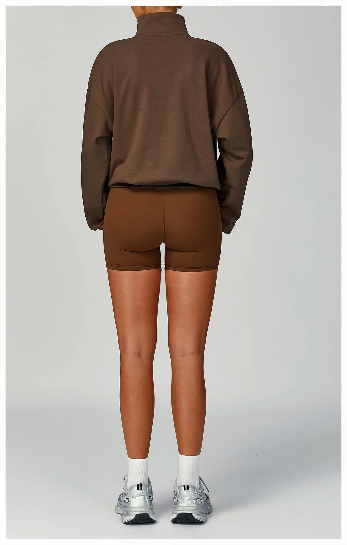 Women's Fall Winter Half Zip Up Sweatshirt