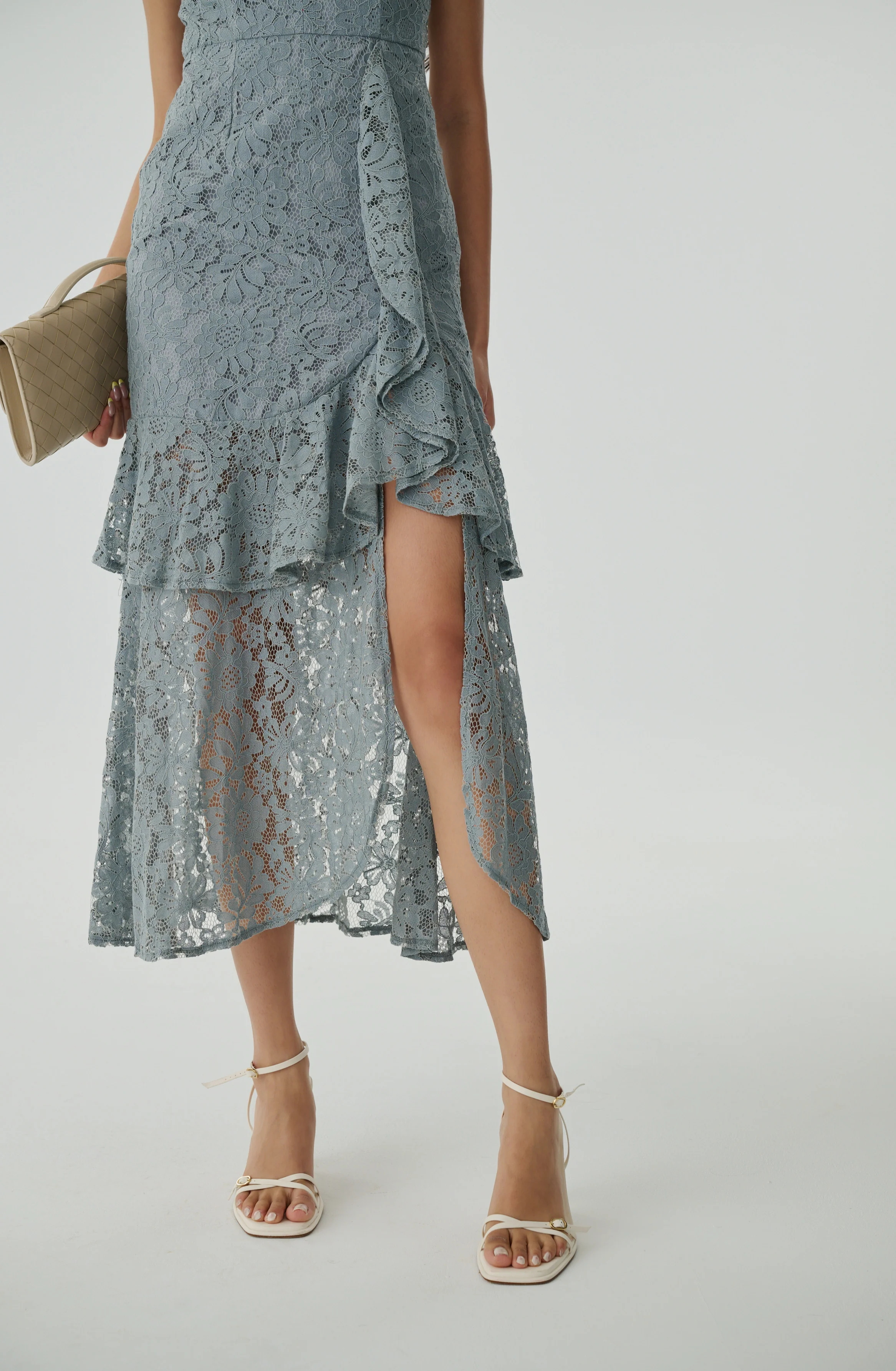 A love letter lace dress in blue