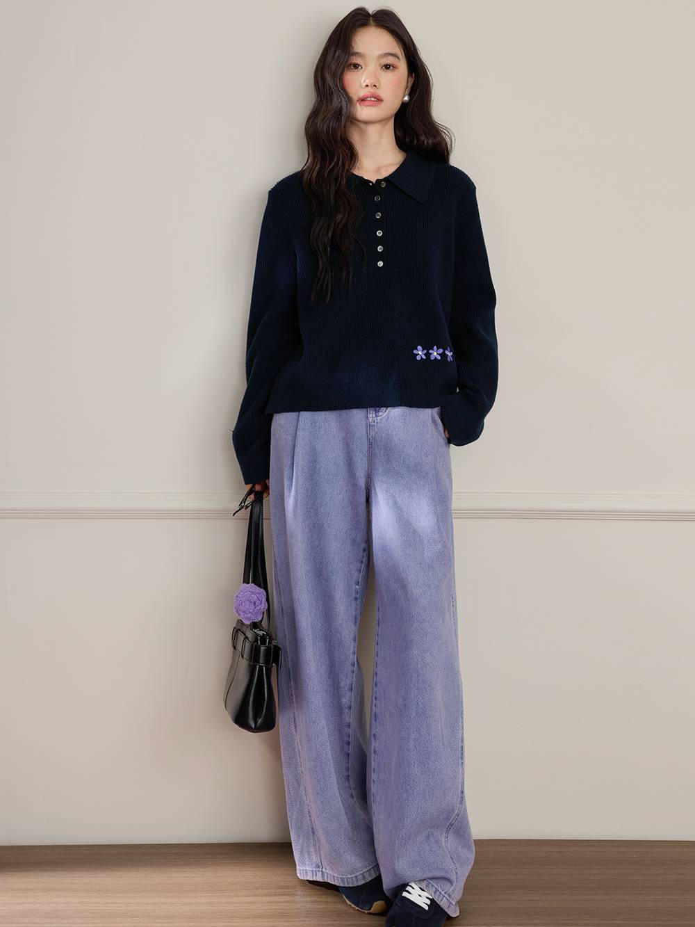 Polo Collar Sweater