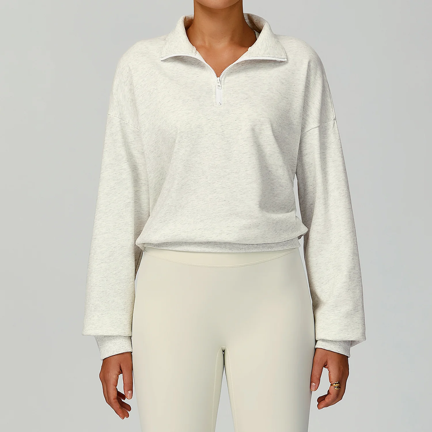 Women's Fall Winter Half Zip Up Sweatshirt