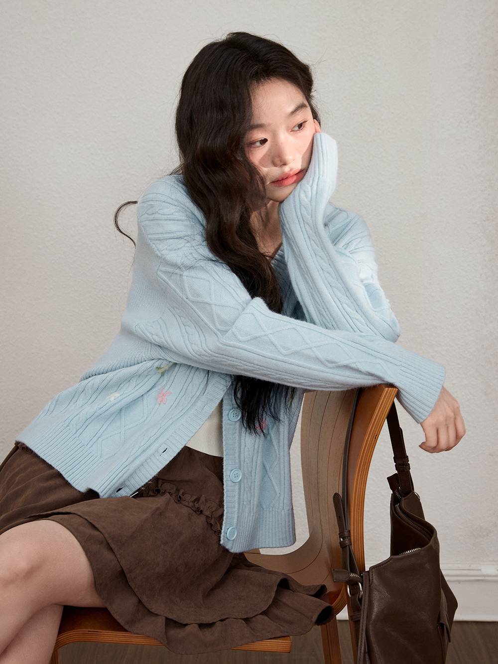 Floral Cardigan Sweater