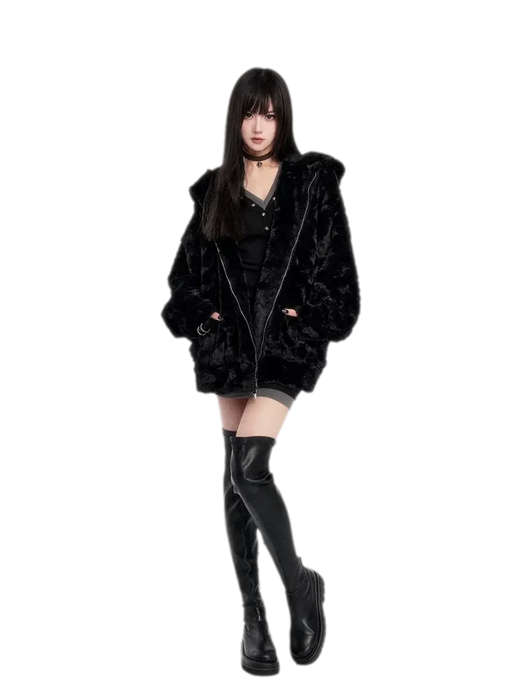 Eco Faux Fur Cat-Ear Hoodie