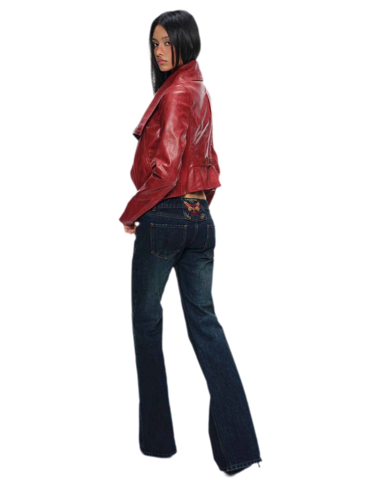 Magnetic Buckle Cropped Jacket