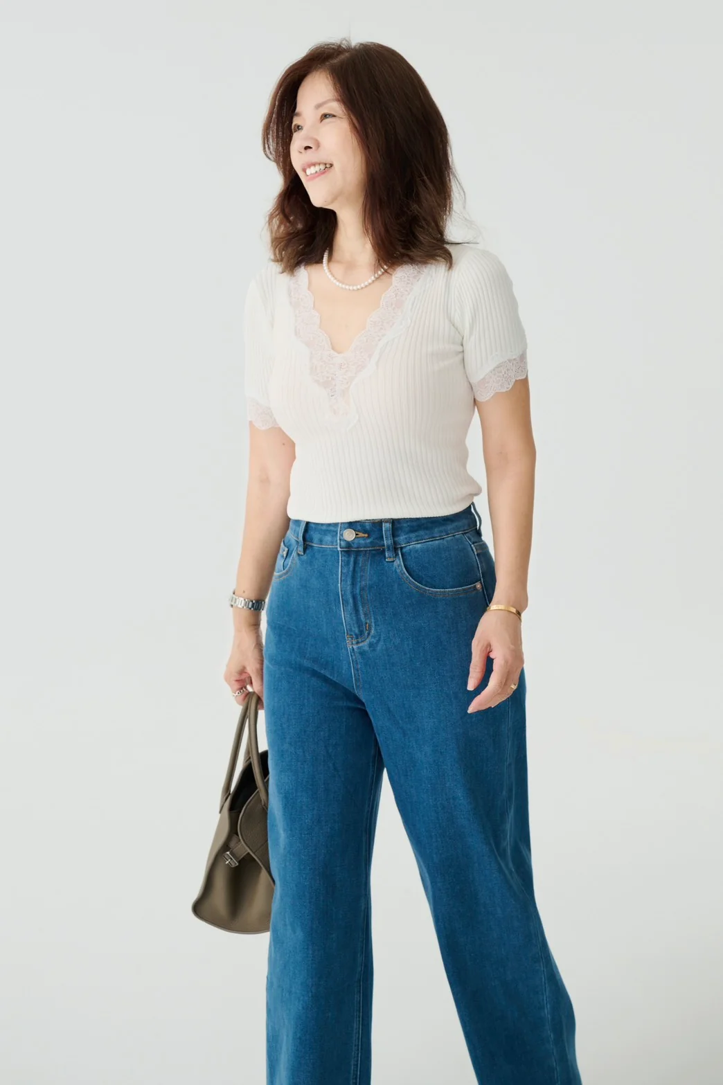 Ailin lyocell elastic jeans