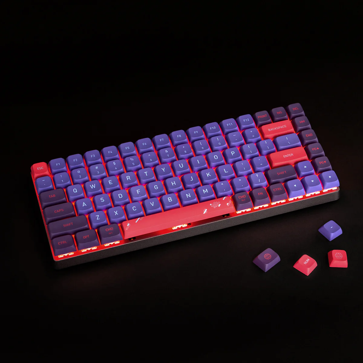 Neon Flux Keycaps