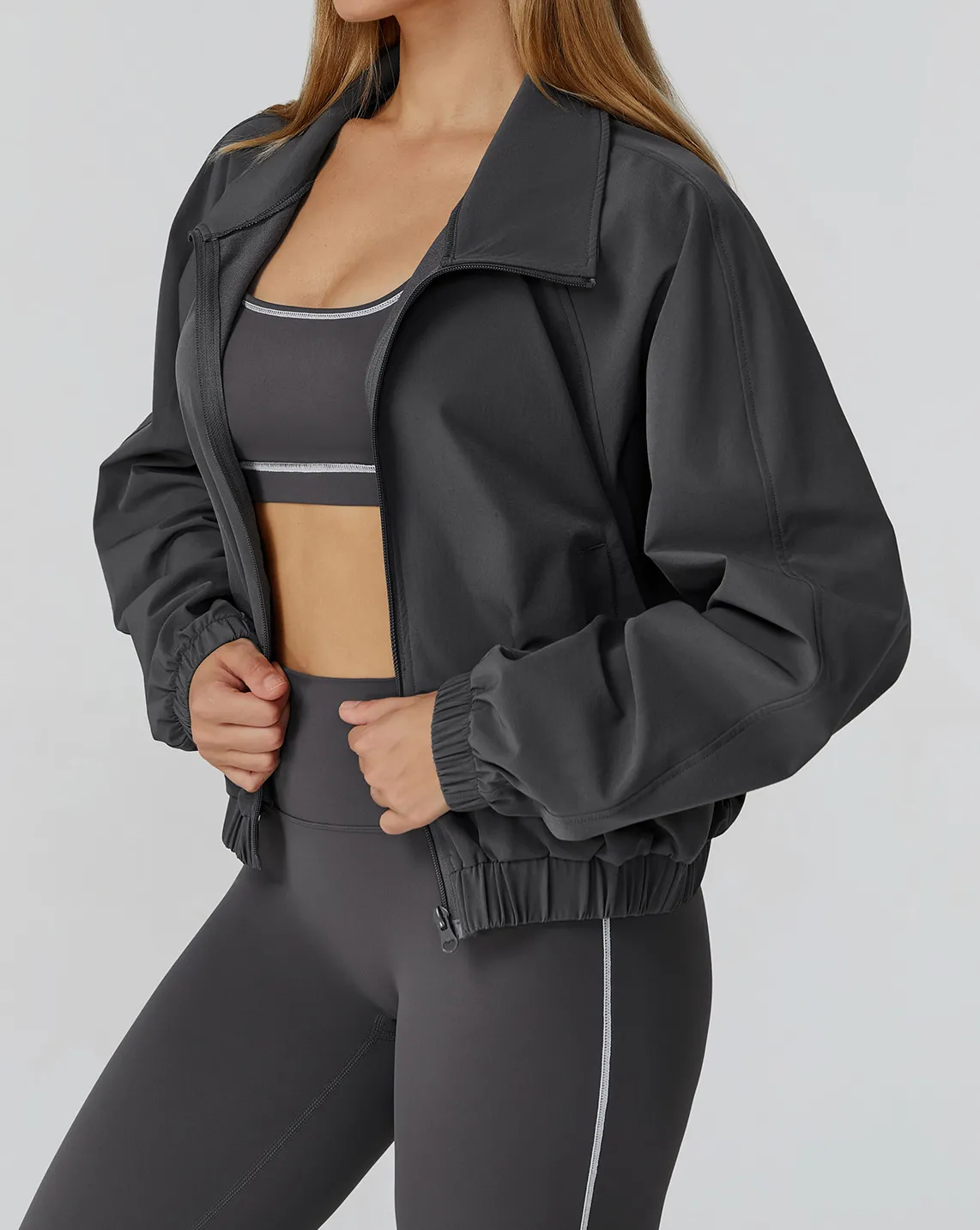 Quick-Dry Stand Collar Sports Jacket for Women