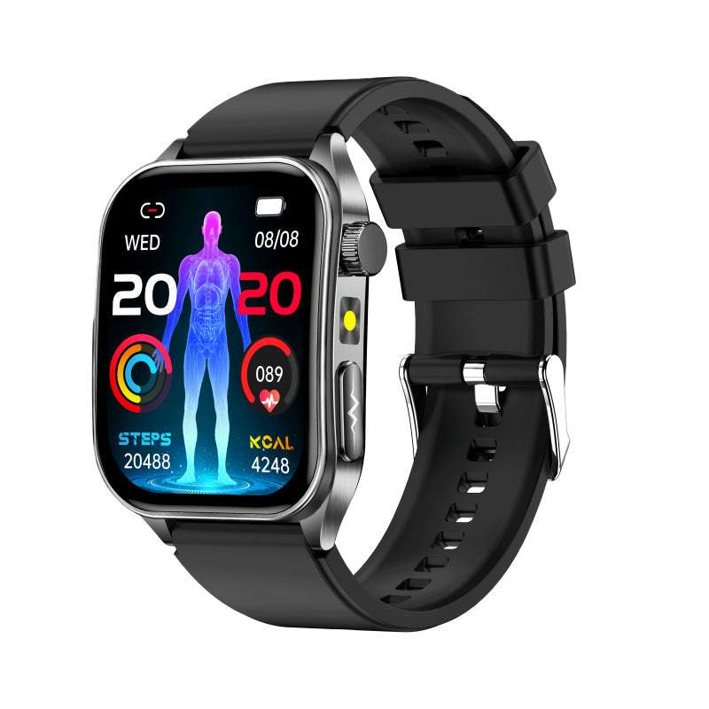 Dual-Head Laser Health ECG Uric Acid Blood Lipid HRV Bluetooth Watch