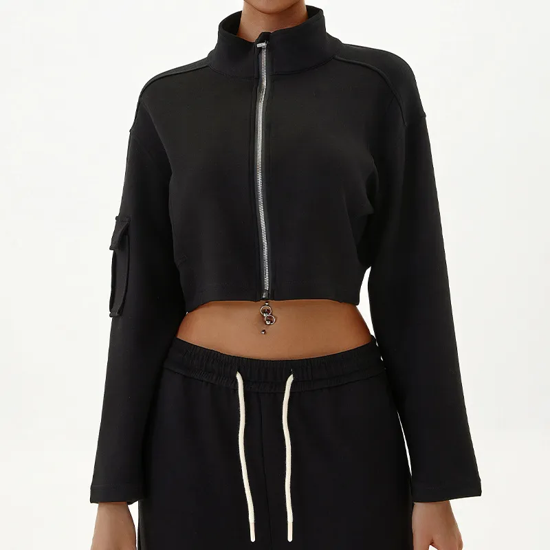 Casual Cropped Jacket