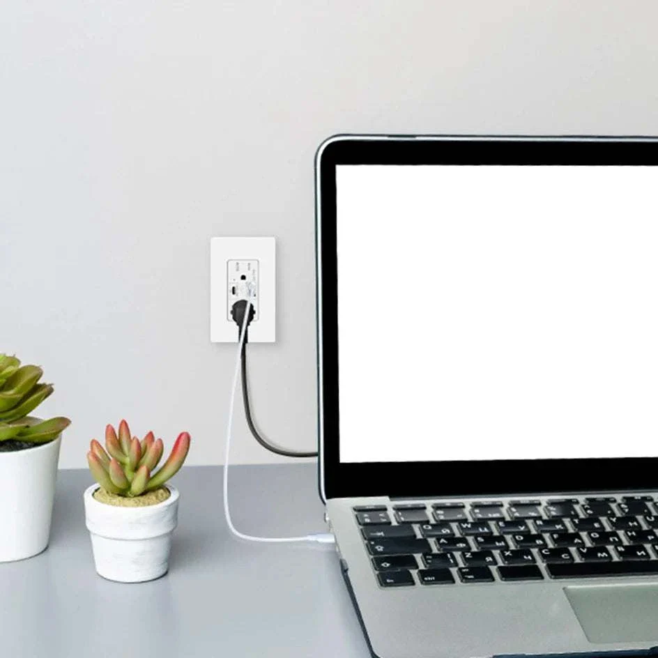 PD 65W USB-C Fast Charging Wall Socket Outlet