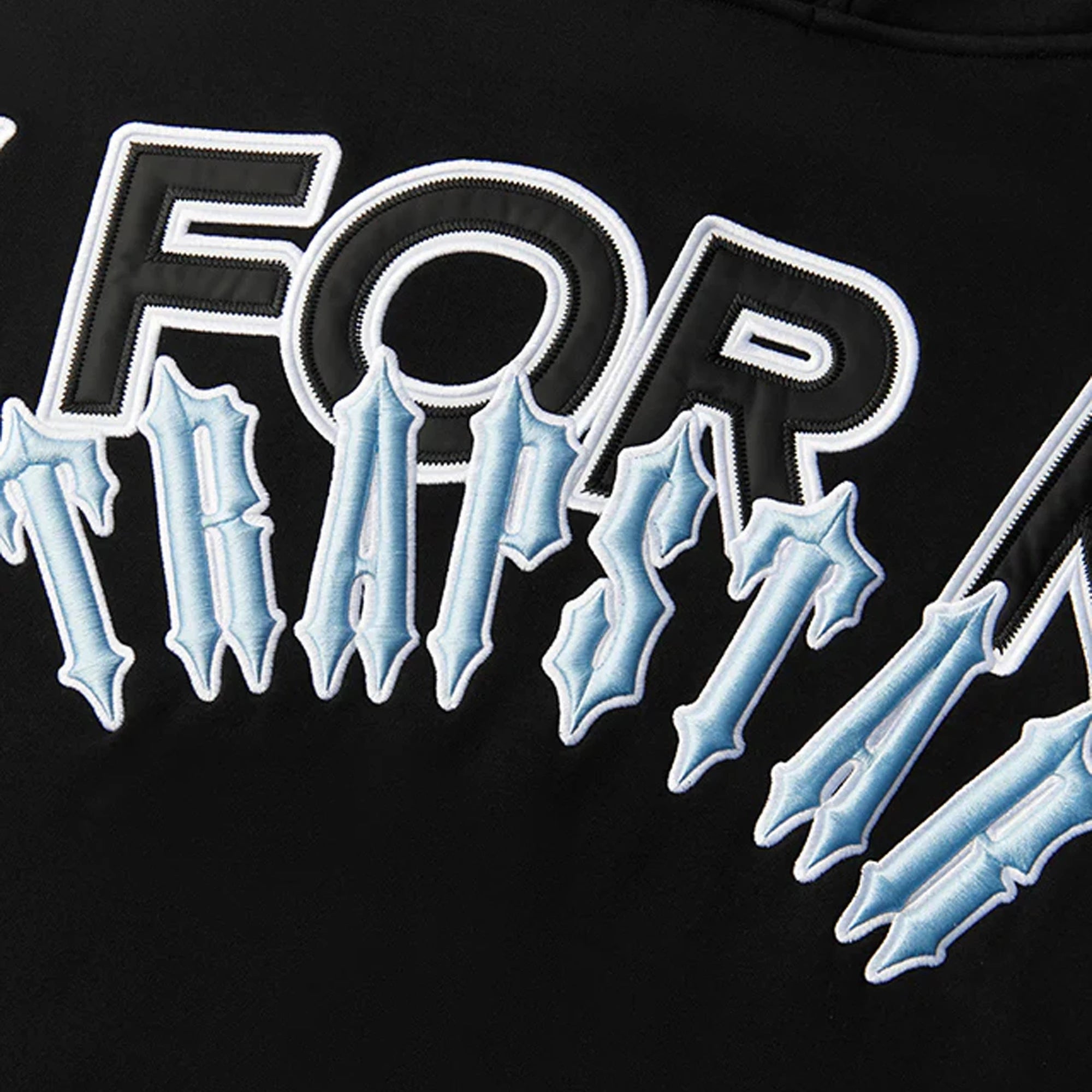 Geedup x Trapstar PFK x Irongate Hoodie 'Black / Cool Blue' (2025)