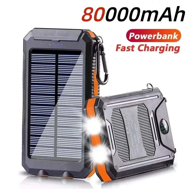 80000mAh Solar Fast Charging Power Bank