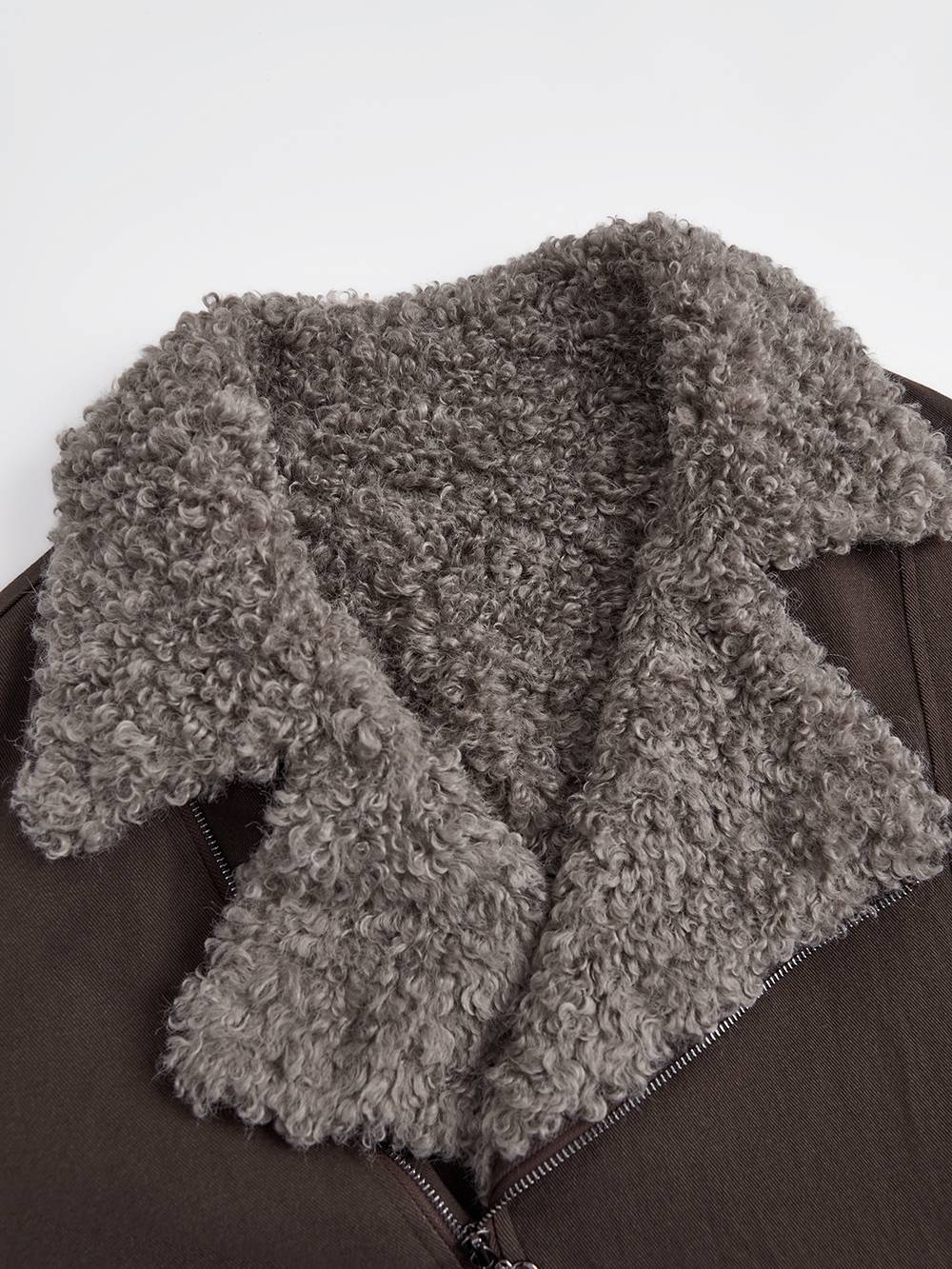 Faux Fur Collar Jacket