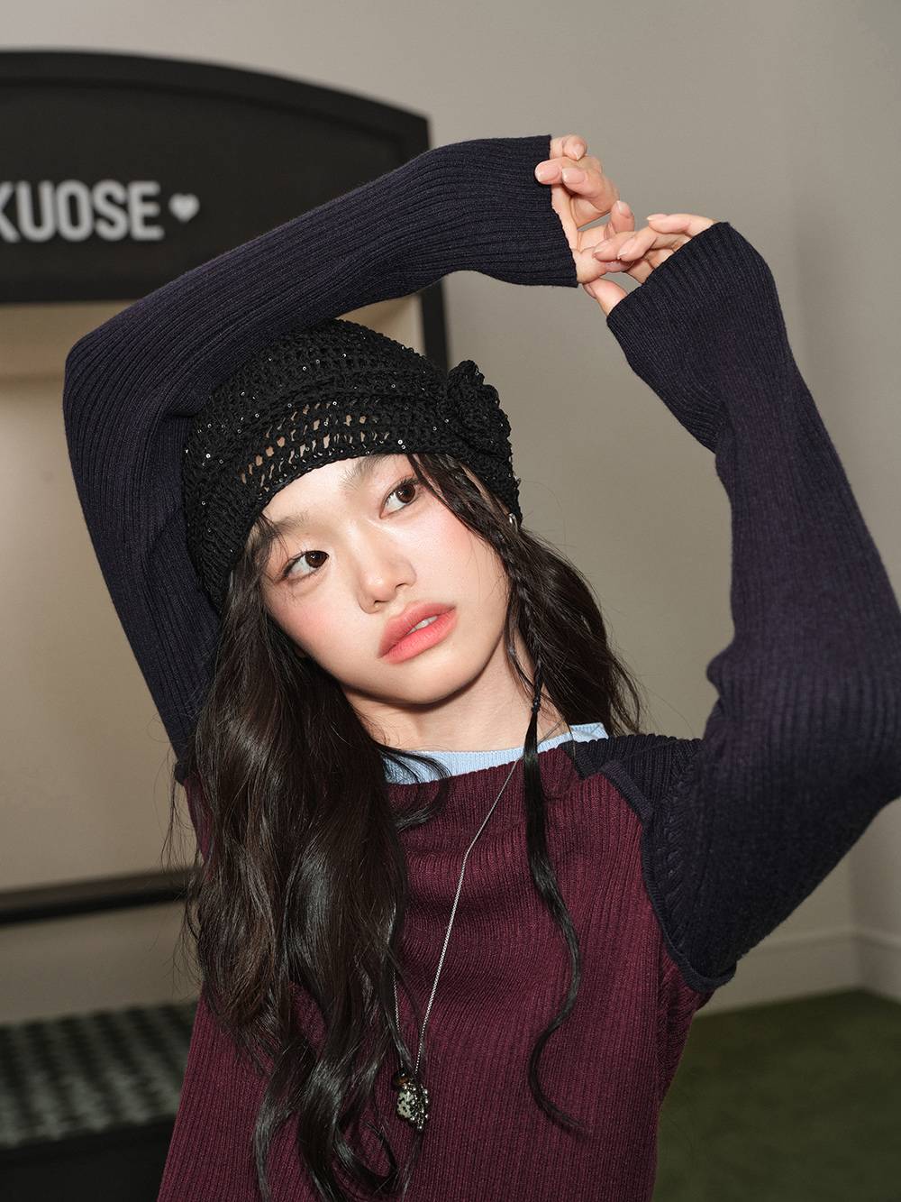 Long-Sleeve Knit Top