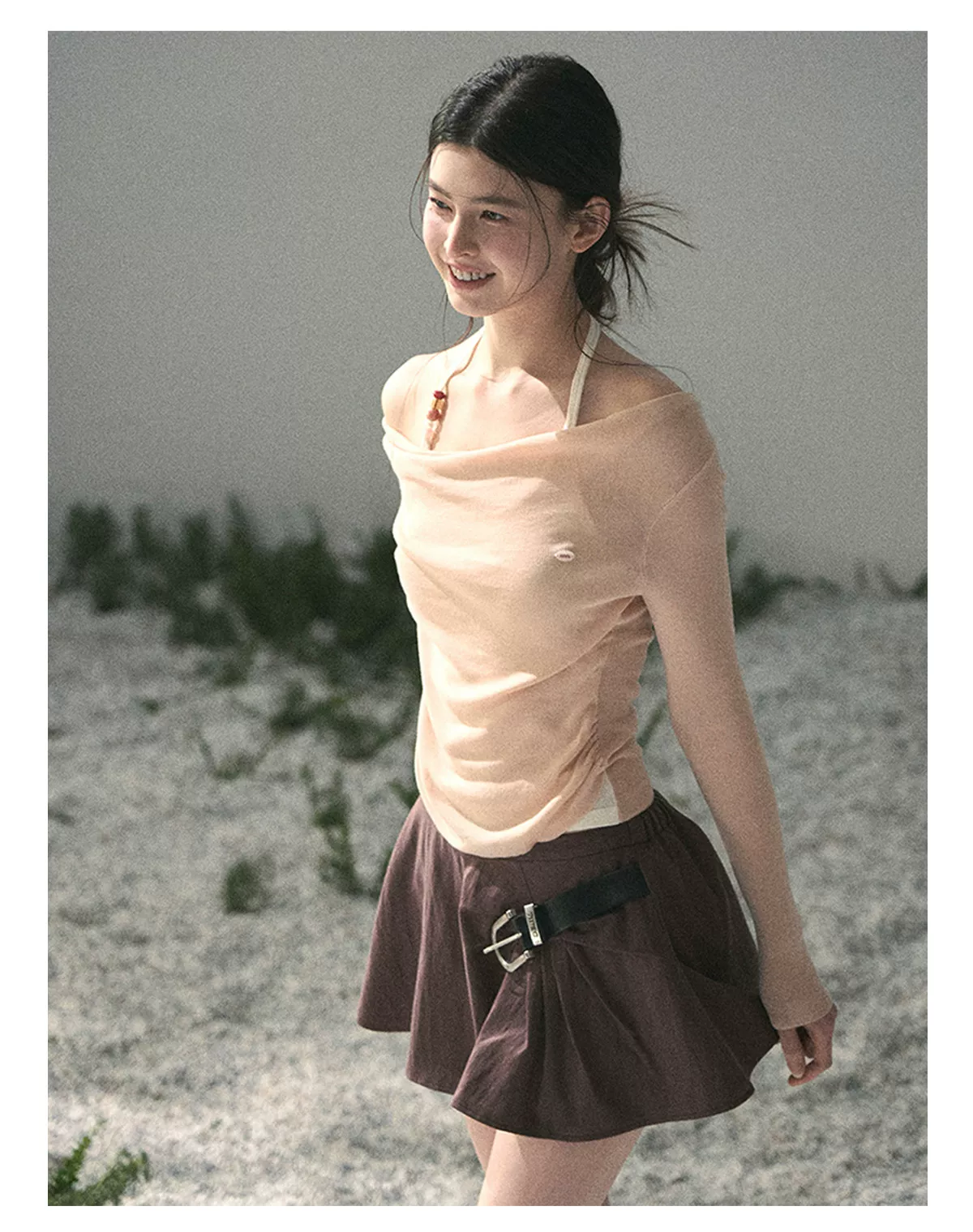 Sugar Frost Off-Shoulder Top
