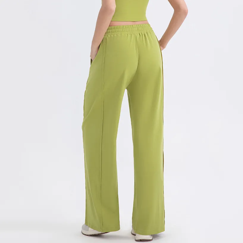 Drawstring Straight Leisure Sweat Pants YEL52316